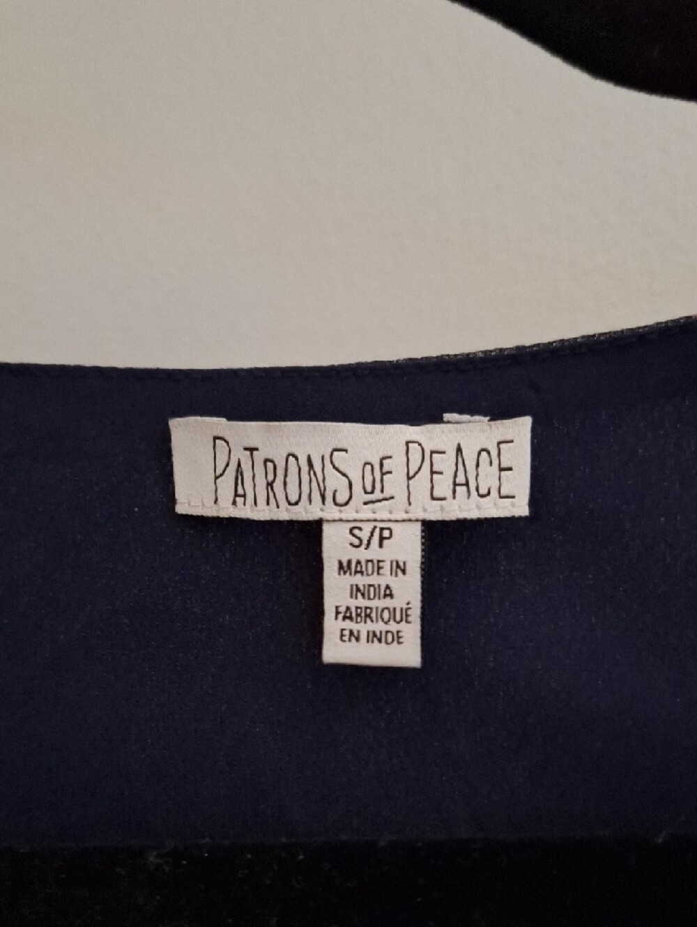 Patrons of Peace Navy Maxi Dress with Pink Floral Print - Picture 2 of 6